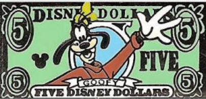 Disney Dollar Lanyard Pin $5