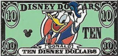 Disney Dollar Lanyard Pin $10
