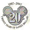 2007 "20 Years of Disney Dollars" Logo