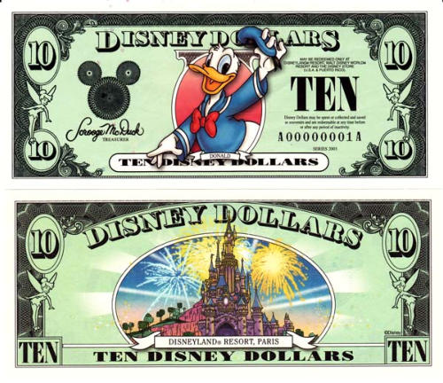 2003 $10 Disney Dollar