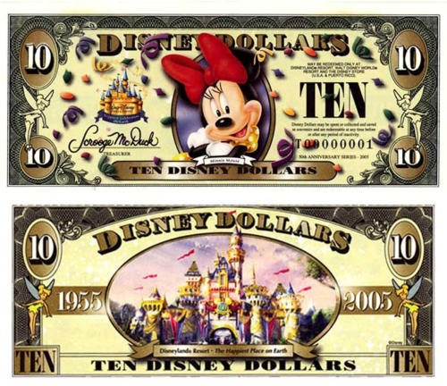 2005 $10 Disney Dollar