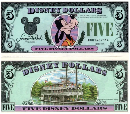 1987 Disney Dollar Series "A"