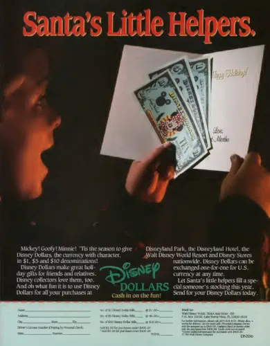 Advertisement from Disney NEWS Magazine FALL 1990