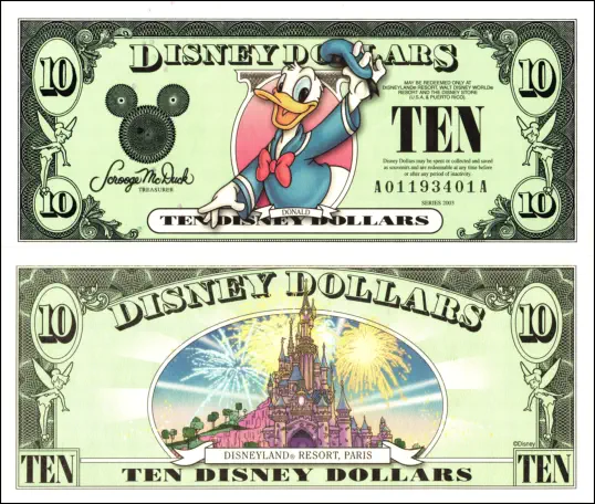 2003 $10 Disney Dollar Series "A”