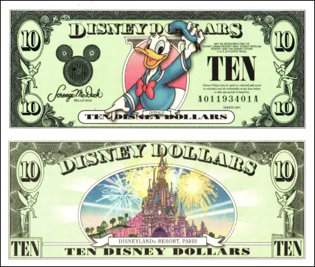 2003 $10 Disney Dollar Series "A”
