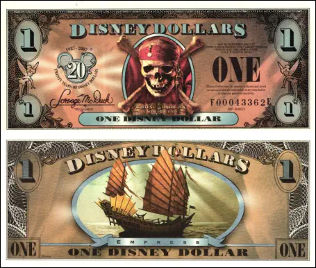 2007 $1 Disney Dollar Series”F” - “At World’s End”