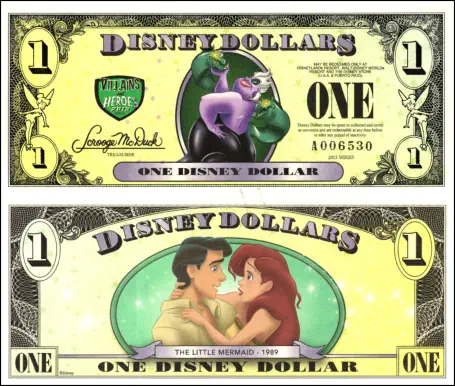 2013 $1 Ursula: The Sea Witch/Princess Ariel and Prince Eric
