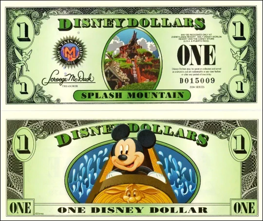 2014 $1 Disney Dollar Series “D”