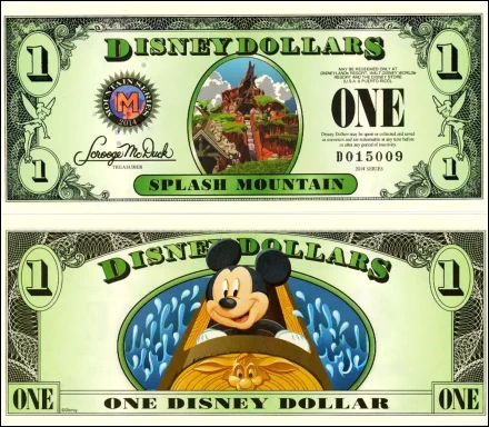 2014 $1 Disney Dollar Series “D”