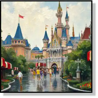 "A Day at the Park"  AI Art impressionism