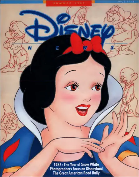Disney News Summer 1987 - Snow White on the Cover
