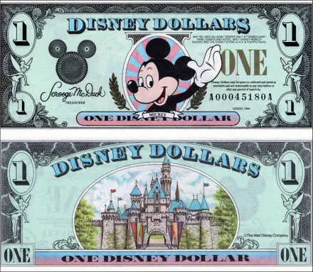 1994 $1 Disney Dollar Series "A"