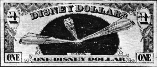 Artist prototype "Star Tours" Disney Dollar