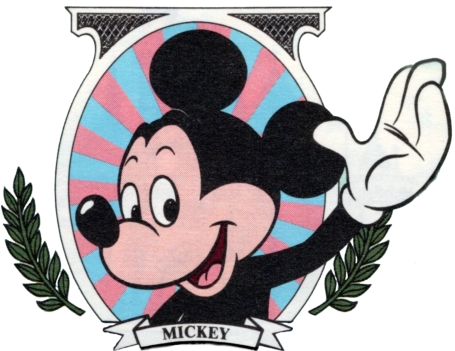  Mickey Mouse character (center of Disney Dollar)