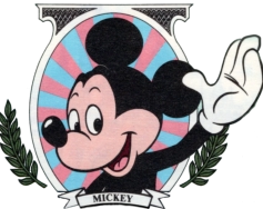  Mickey Mouse character (center of Disney Dollar)