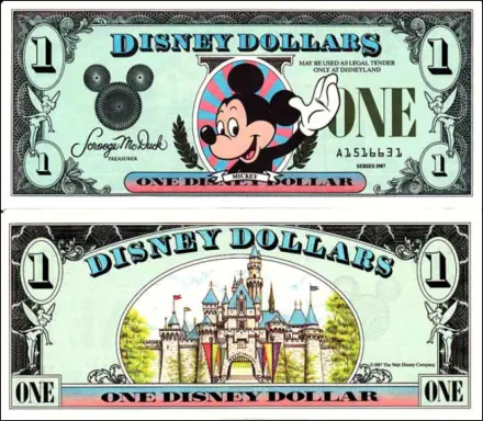2011 $1 Disney Dollar Series “E”