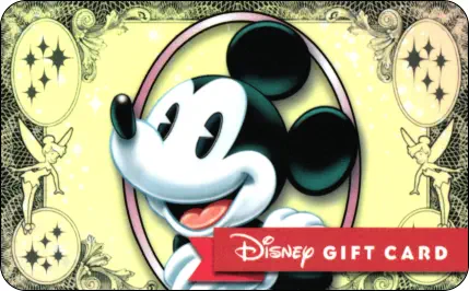 Disney Dollar Gift Card - Front