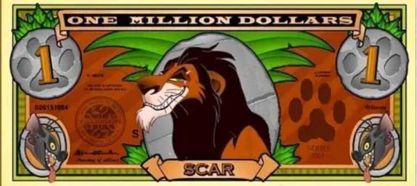 Villionaire Dollar - Scar from the Lion King