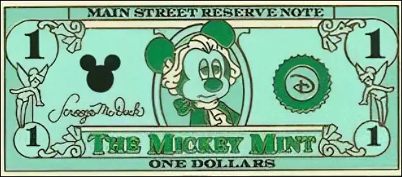 Disney Pin $1 - Mickey Mouse as George Washington 
