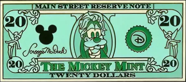 Disney Pin $20 - Goofy as Andrew Jackson