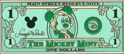 Disney Pin $1 - Mickey Mouse as George Washington 